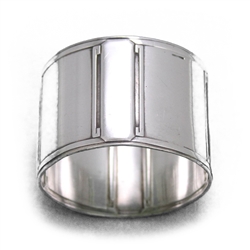 Napkin Ring by Boulenger, Silverplate, Deco Design