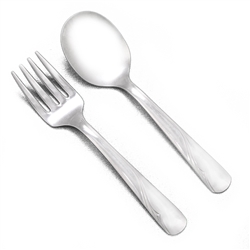 Oceanic by Oneida, Stainless Baby Spoon & Fork