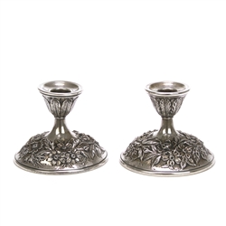 Repousse by Kirk, Sterling Candlestick Pair