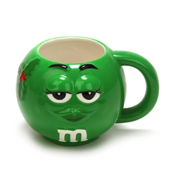 Mug by Galerie, Ceramic, M & M, Green Holiday