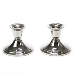 Candlestick Pair by Newport, Sterling, Ringed Base