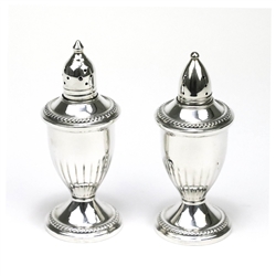 Salt & Pepper Shakers, Sterling, Gadroon Edge