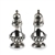 Salt & Pepper by Weidlich, Silverplate, Gadroon Design