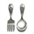 Baby Spoon & Fork by Manchester, Sterling, I am Mr. Stork
