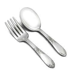 King Edward by National, Silverplate Baby Spoon & Fork