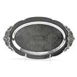 Baroque by Wallace, Silverplate Tray, Small Oval, Cordial, Monogram Norman C. Arlt