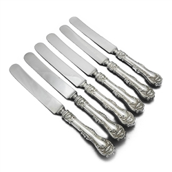 Hanover by William A. Rogers, Silverplate Dinner Knives, Set of 6, Blunt Plated