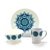 3-PC Dinner Setting by Royal Norfolk, Stoneware, Geometric Star