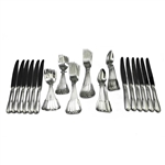 Flatware Set, Silverplate, Fiddle Thread Design, 48 PC Set