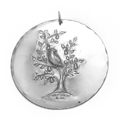 1971 Partridge in a Pear Tree Sterling Ornament by Towle