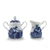 Romantic England Blue by Meakin, J & G, Ironstone Cream & Sugar