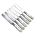 Pearl Handle made in England Breakfast Knives, Set of 6, Basket Weave Ferrule