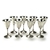 Wine Goblets, Set of 8 by Valero, Silverplate, Plain