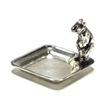 Ring Dish, Silverplate, Bear Golfing, Tee Dish