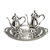 Jefferson by Oneida, Silverplate 5-PC Tea & Coffee Service w/ Tray