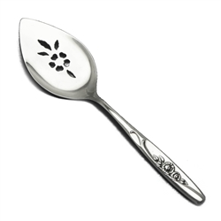 Twin Rose by Oneida, Stainless Pie Server, Flat Handle