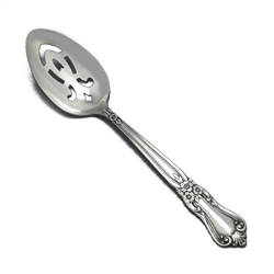 Valley Rose by Wm. A. Rogers, Silverplate Tablespoon, Pierced (Serving Spoon)