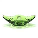 Prescut Green by Anchor Hocking, Glass Banana Split Dish, Boat