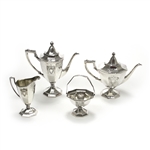 Heraldic by 1847 Rogers, Silverplate 4-PC Tea & Coffee Service