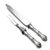 Les Cinq Fleurs by Reed & Barton, Sterling Carving Fork & Knife, Roast, Monogram P