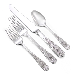 Milburn Rose by Westmoreland, Sterling 4-PC Setting, Luncheon, French