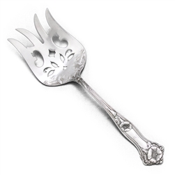 Morning Glory by Alvin, Sterling Salad Serving Fork, Monogram E