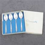 Morning Rose by Community, Silverplate Demitasse Spoon, Set of 4