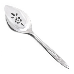 Morning Rose by Community, Silverplate Pie Server, Pierced, Flat Handle