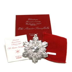 1990 Old Master Snowflake Sterling Ornament by Towle