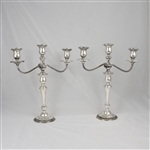 Prelude by International, Sterling Candelabrum Pair, 3-Branch