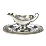 Queen Bess II by Tudor Plate, Silverplate Gravy Boat & Tray