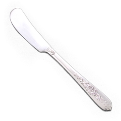 Royal Rose by Nobility, Silverplate Butter Spreader, Flat Handle