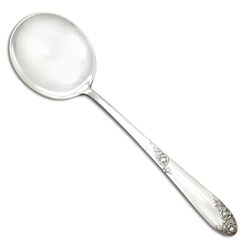 Sweetheart Rose by Lunt, Sterling Cream Soup Spoon