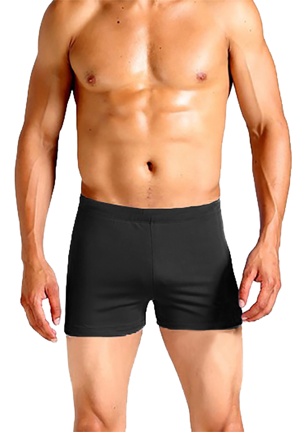 Men's Swimwear Solid Square Leg swimsut