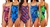 Adoretex One Piece Splash Cross Back Swimsuit