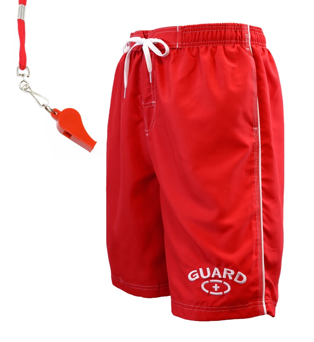 Adoretex Men's Guard Swimwear Board Short With Free Whistle And Landyard
