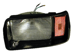 New style industrial headlights. For Club Car G&E 1999-up industrial vehicles. Drivers side.