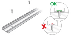 Philips Color Kinetics eW Cove EC powercore mounting track