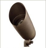 Cast brass directional halogen floodlight