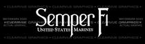 Semper Fi 2 Military Rear Window Graphic