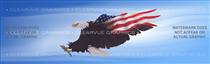 Wings of Freedom Blue Patriotic Rear Window Graphic