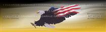 Wings of Freedom Yellow Patriotic Rear Window Graphic