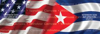 Amer. Pride, Cuban Hrtg. Flag Rear Window Graphic