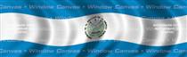 El Salvador Flag Rear Window Graphic