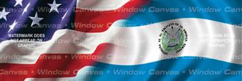 Amer. Pride, El Salvador Hrtg. Flag Rear Window Graphic