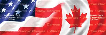 Amer. Pride, Canada Hrtg. Flag Rear Window Graphic