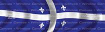 Quebec Flag Rear Window Graphic