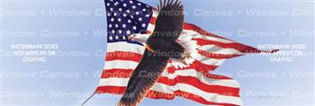 Amerigan Flag Eagle Birds & Ducks Rear Window Graphic