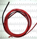 Black/Red Lead Wire 22g/2c by the Foot