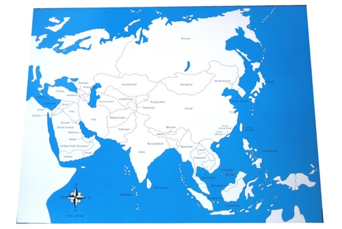 IFIT Montessori: Labeled Asia Control Map